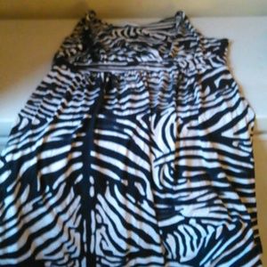 Womans zebra print dress